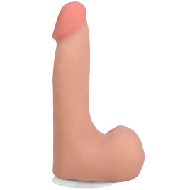 Фалоімітатор Doc Johnson The Realistic Cock ULTRASKYN 7 Inch with Balls Vanilla (м'яте паковання!!!)