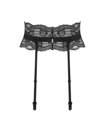 Пояс для панчіх Obsessive Nutris garter belt, M/L, мереживний, з довгими пажами