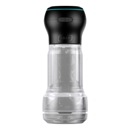 Мастурбатор Kiiroo Feel Pocket Crystal с всасывающей интерактивной насадкой PowerBlow Combo Set