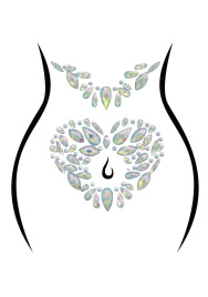 Стрази-прикраси для тіла Leg Avenue Novalie body jewels sticker, наліпки