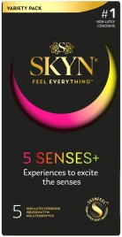 Безлатексные премиум-презервативы SKYN 5 Senses, 5 видов (5 шт)