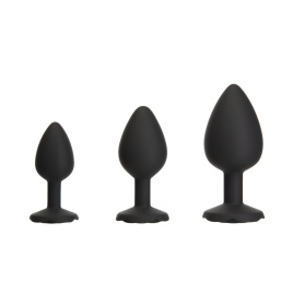 Набір силіконових анальних пробок BMS Roses Til’ Dawn Silicone Anal Plug Kit (пошкоджене паковання!!!)