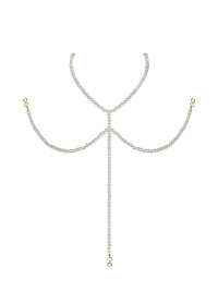 Намисто під перлини на декольте Obsessive A757 necklace pearl