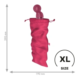 Мешочек для секс-игрушек Satisfyer Treasure Bag XL, розовый, на шнурке
