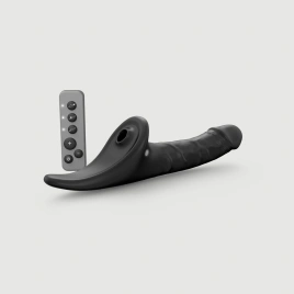 Вибронасадка для страпона с вакуумной стимуляцией Strap-On-Me Multi Orgasm Realistic Dildo M Black
