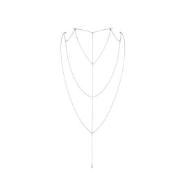 Ланцюжок для спини Bijoux Indiscrets Magnifique Back and Cleavage Chain - Silver, прикраса для тіла