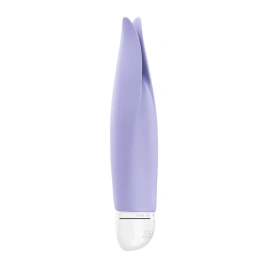 Вибратор с лепестками Fun Factory VOLITA purple, компактный, очень тихий, на батарейках