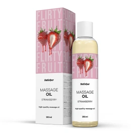 Распродажа!!! Массажное масло Satisfyer Massage Oil Strawberry 250 мл (срок 30.04.2027)
