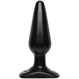 Анальна пробка Doc Johnson Smooth Classic Medium - Black, макс. діаметр 3,8 см