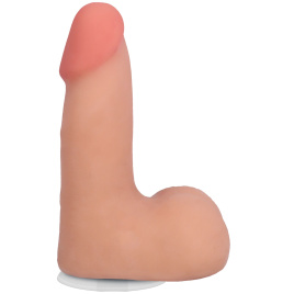 Фалоімітатор Doc Johnson The Realistic Cock ULTRASKYN - 5 Inch with Balls Vanilla
