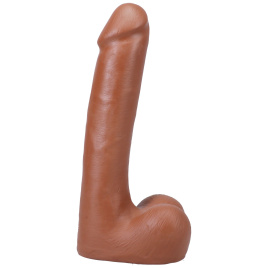 Фалоімітатор Doc Johnson The Realistic Cock ULTRASKYN - 9 Inch with Balls Caramel