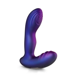 Анальная вибропробка с пульсацией Hueman - Galaxy Tapping Buttplug