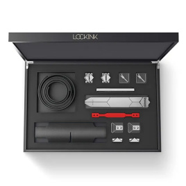 БДСМ-набір LOCKINK Teasing & Impact-Play Set, чорний, маска, кляп, затискачі для сосків, тиклер, шльопалка
