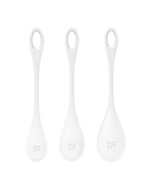 Набір йоні намистин Satisfyer Yoni Power 1 White, діаметр 2-2,5-3см, вага 22-46-74гр