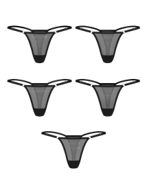Набор трусиков Obsessive Violami 5-pack thong L/XL