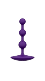 Анальне намисто Romp Amp Dark Purple, силікон, макс. діаметр 2,6 см