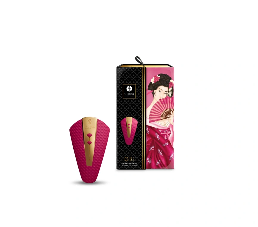 Клиторальный вибратор Shunga Obi Raspberry фото 8