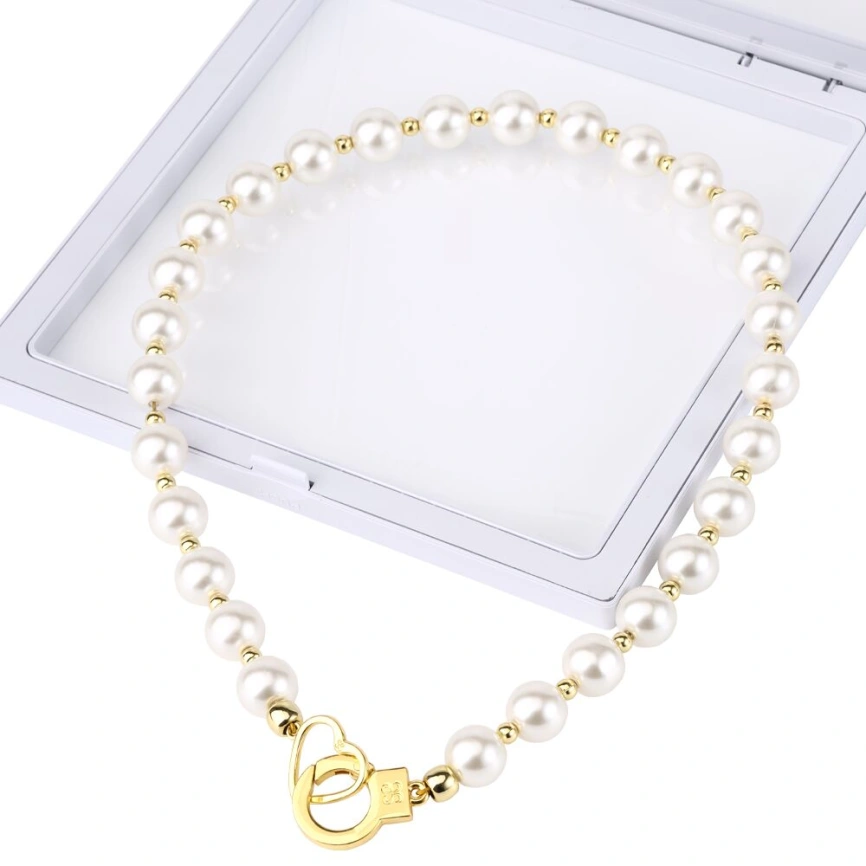 Жемчужный ошейник с поводком LOCKINK Pearl Collar & Leash Set фото 5