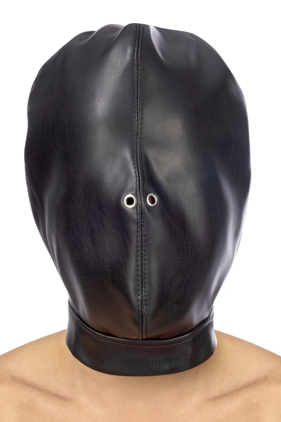 Капюшон для БДСМ Fetish Tentation Closed BDSM hood in leatherette фото 1