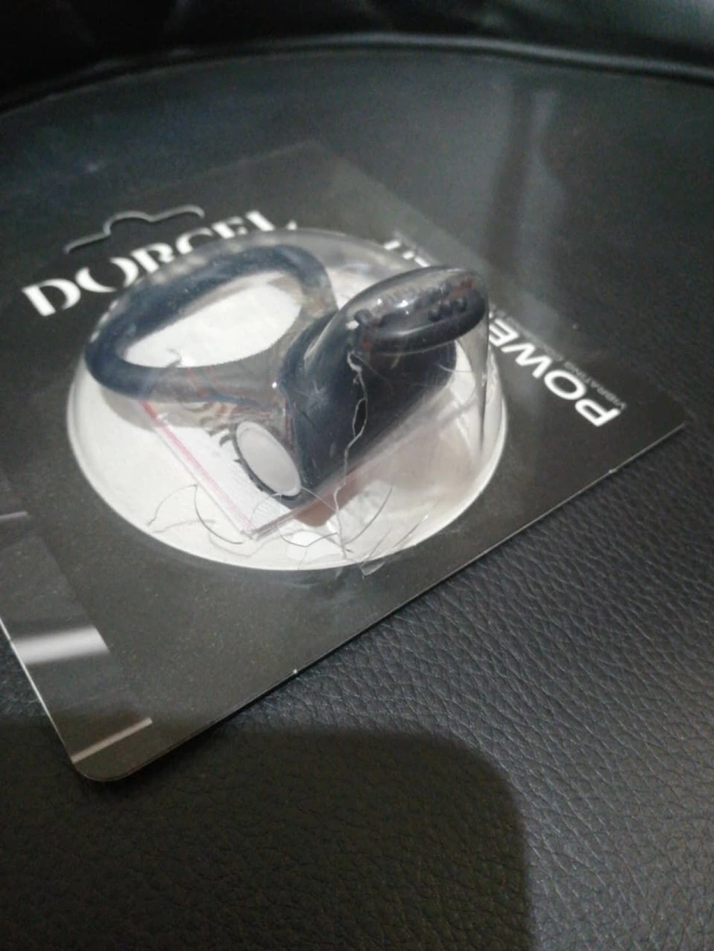 Эрекционное кольцо Dorcel Power Clit Black V2 с вибрацией (мятая упаковка) фото 2