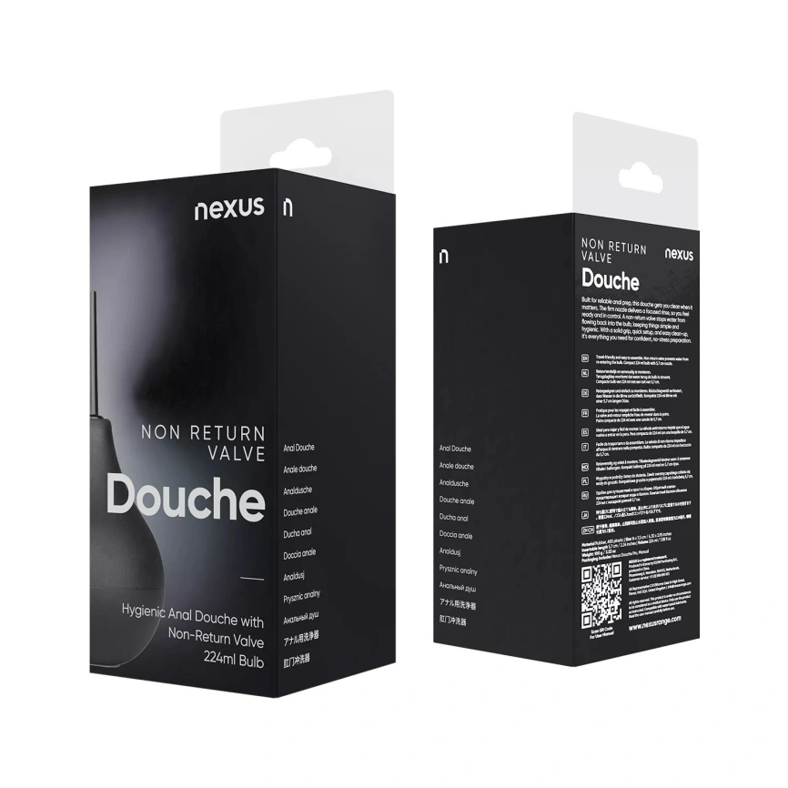 Спринцовка Nexus Anal Douche Black, объем 224 мл фото 9