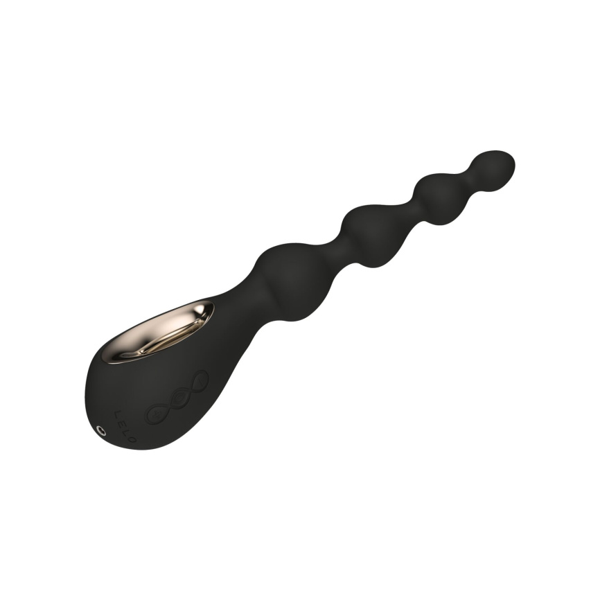 Анальне намисто з вібрацією LELO Soraya Beads Black, різний діаметр намистин, 8 режимів фото 4