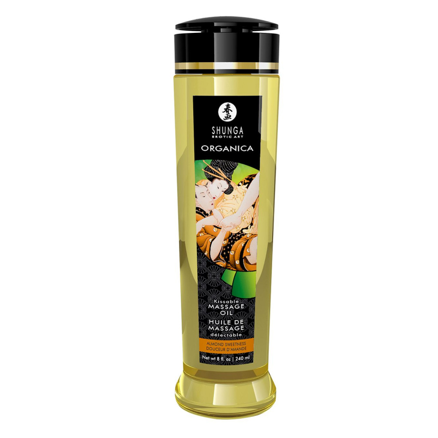 Органічна масажна олія Shunga ORGANICA – Almond Sweetness (240 мл) з вітаміном Е фото 1