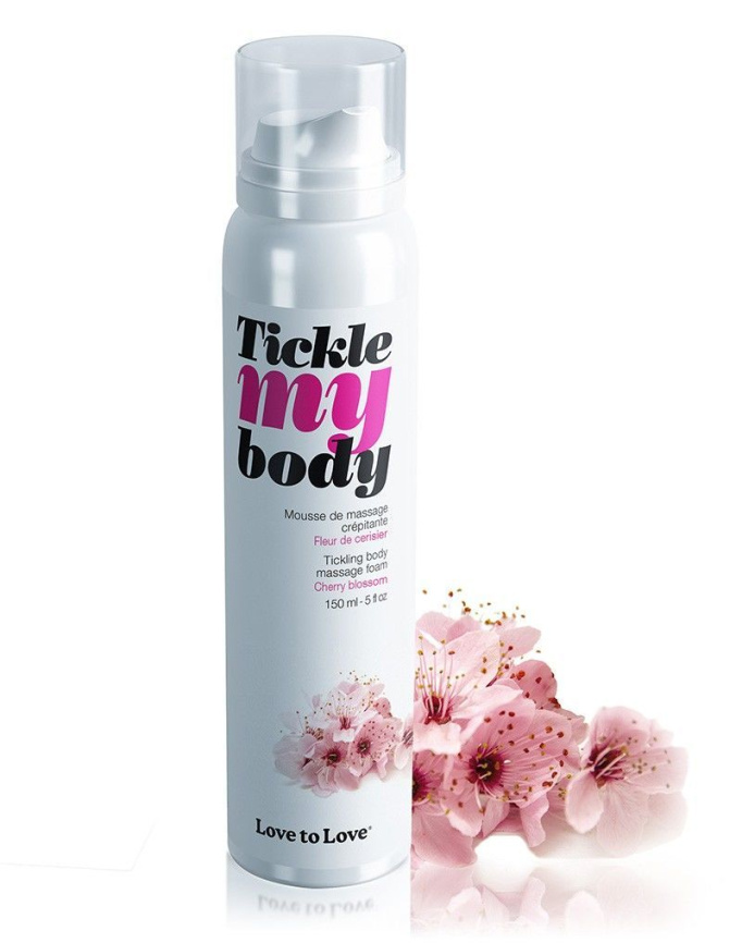 Масажна піна Love To Love TICKLE MY BODY Cherry Blossom (150 мл) зволожувальна фото 1