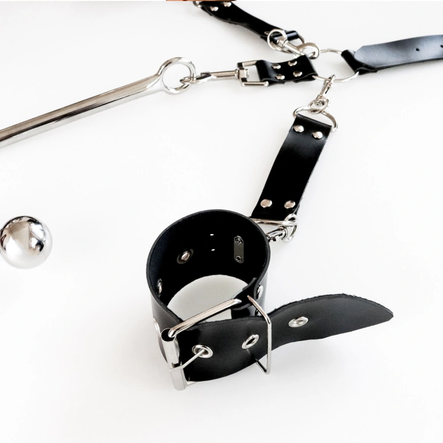 Бондажный набор с металлическим анальным крюком Art of Sex Beatrice Bondage set with anal hook № 1 фото 2