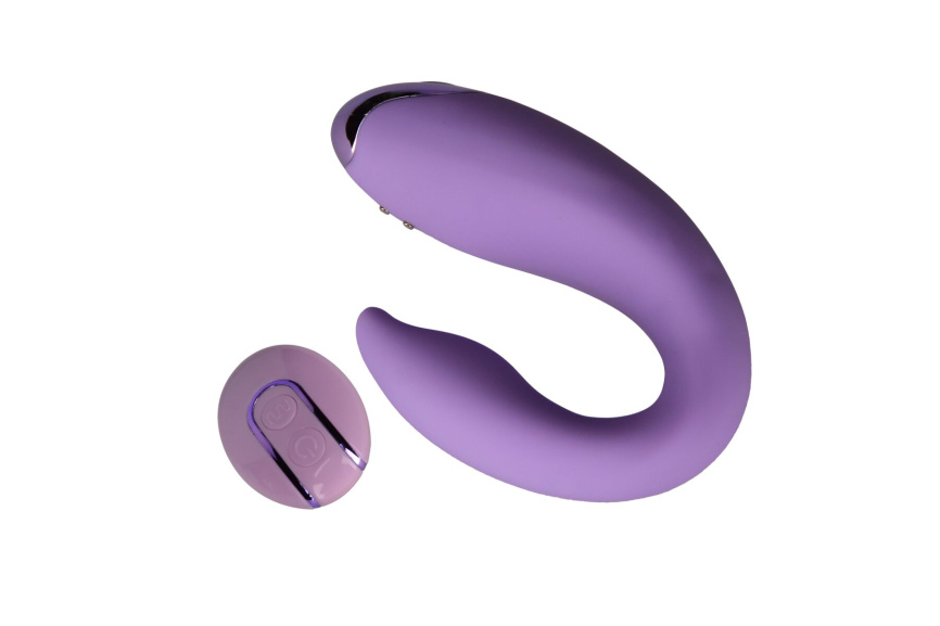 Вібратор для пар FairyGasm PleasureBerry violet, зарядний кейс, пульт ДК фото 7
