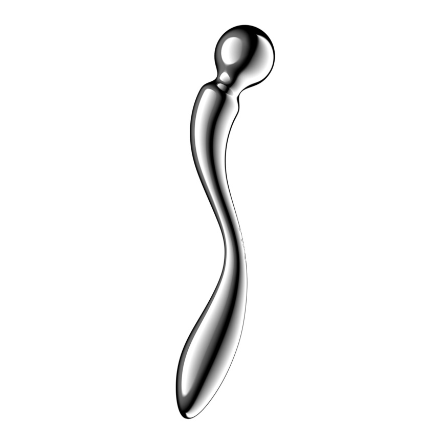 Металевий дилдо Satisfyer Star Force 2, двосторонній, можна нагрівати та охолоджувати фото 1