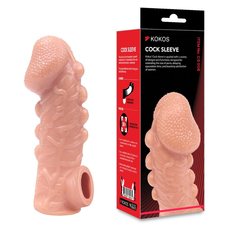 Насадка на член Kokos Cock Sleeve CS 008 M фото 3