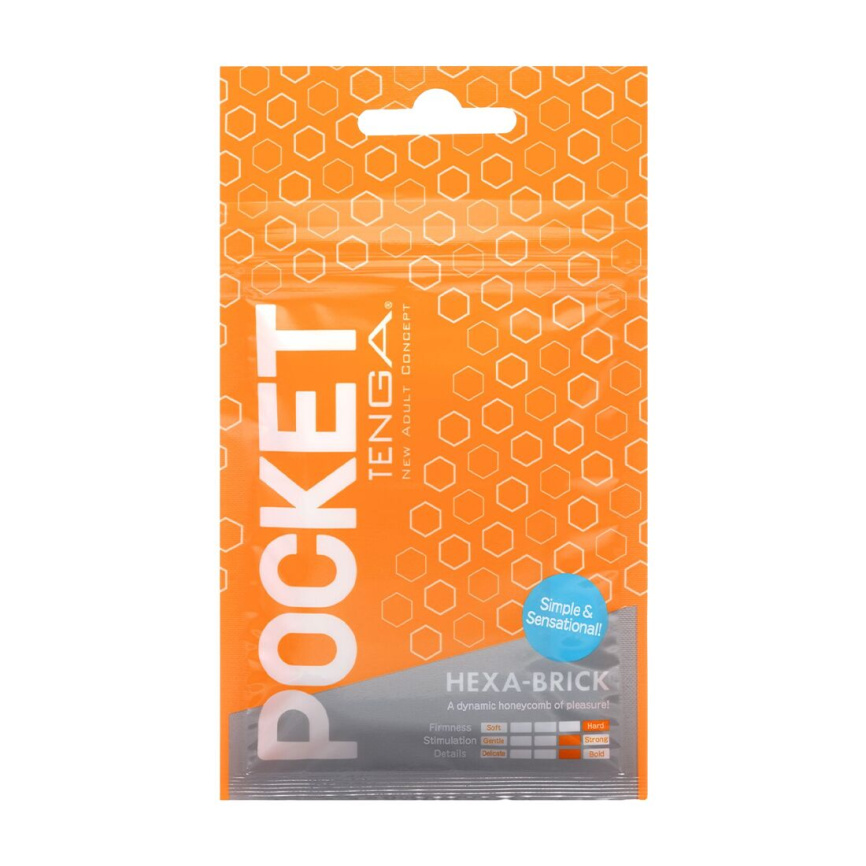 Мастурбатор TENGA Pocket Hexa-Brick фото 1