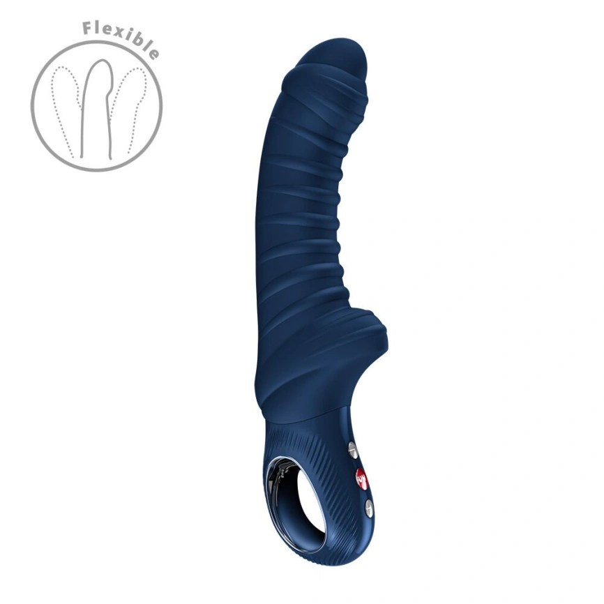 Вибратор для точки G Fun Factory TIGER Nightblue, ребристый, подходит для анальной стимуляции фото 1