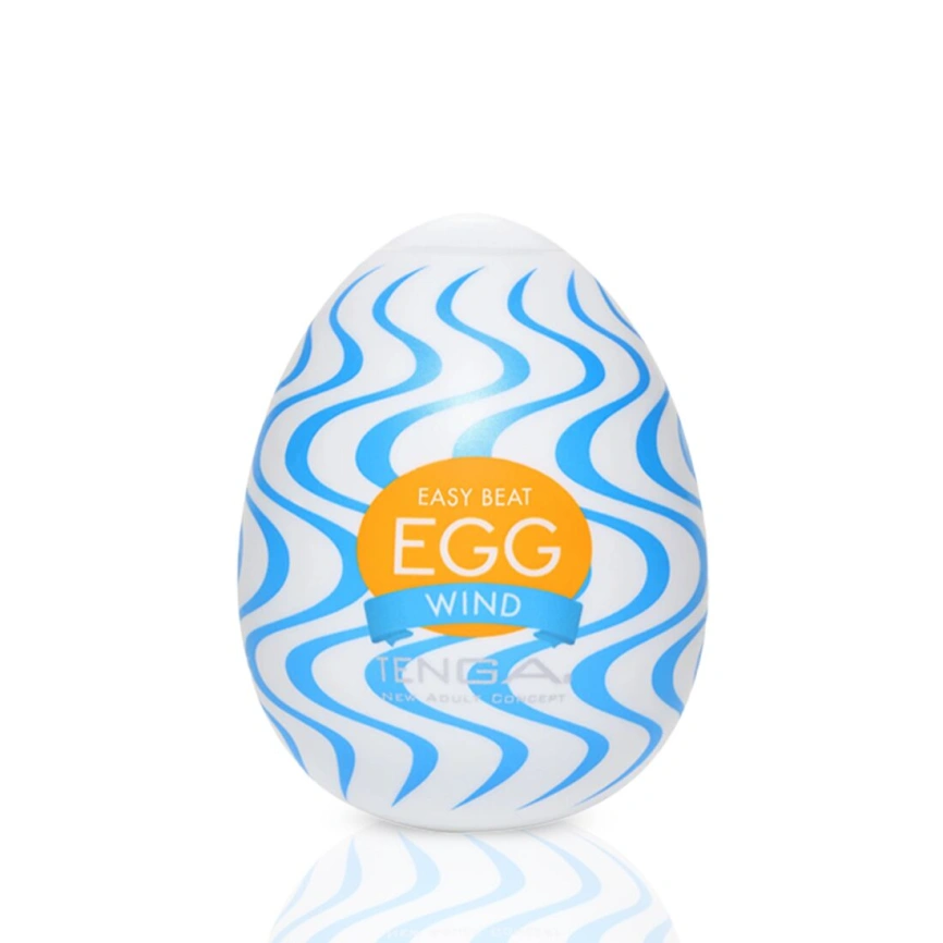 Мастурбатор-яйцо Tenga Egg Wind с зигзагообразным рельефом фото 4