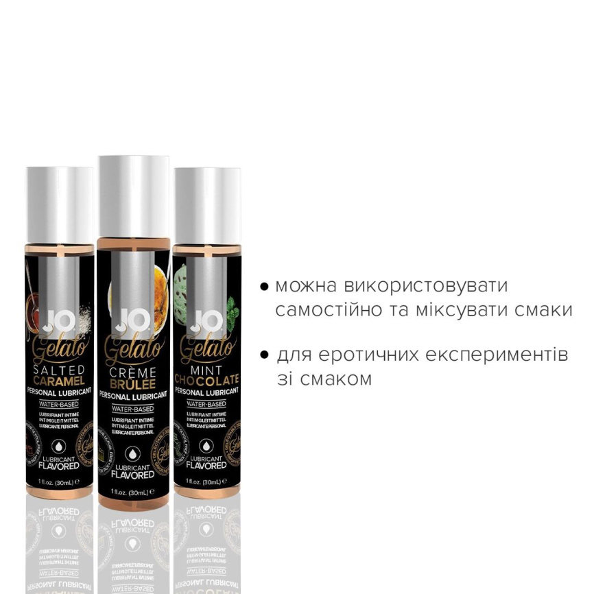 Набір JO Tri-Me Triple Pack — Gelato (3×30 мл) три різні смаки серії Джелато фото 2