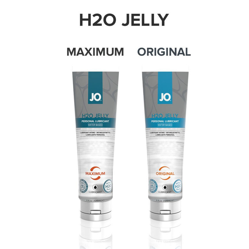 Густий лубрикант на водній основі JO H2O JELLY — ORIGINAL (120 мл), без парабенів та гліколю фото 5