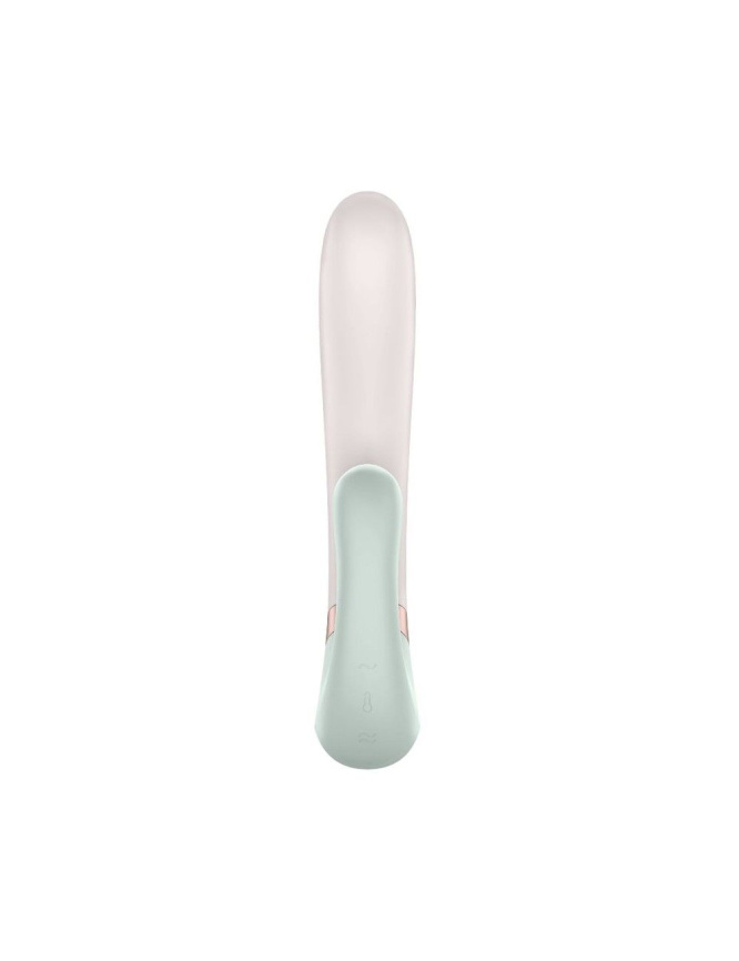 Смарт вібратор-кролик із підігрівом Satisfyer Heat Wave Mint фото 3