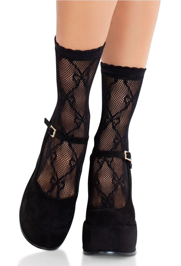 Носочки Leg Avenue Bow Net Anklets фото 2