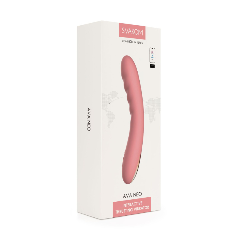 Смарт-вібратор з пульсацією Svakom Ava Neo Peach Pink, 15 режимів роботи, водонепроникний фото 9