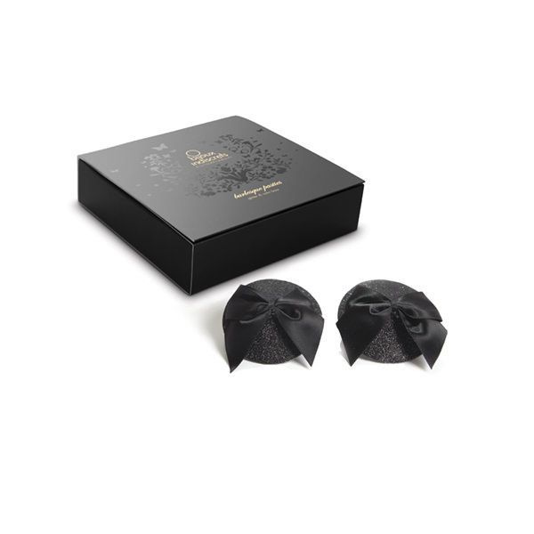 Пестіс Bijoux Indiscrets Burlesque pasties GLITTER and BOW фото 3