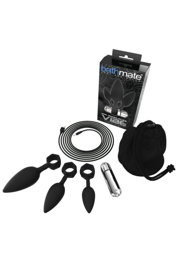 Набір анальних вібропробок Bathmate Anal Training Plugs VIBE, діаметр 2,5 см - 3,1см - 3,8см фото 4