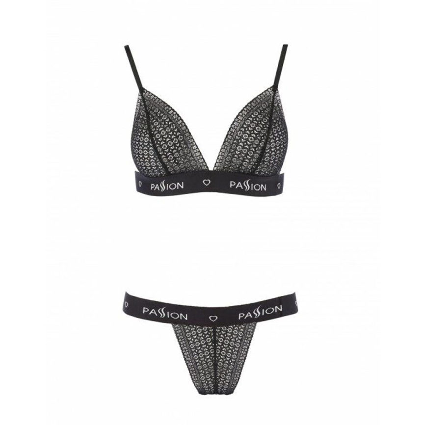 Комплект білизни Passion Exclusive GLAMISS SET S/M, black фото 3