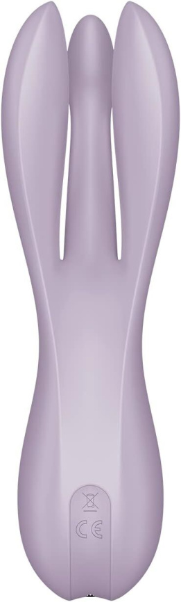 Кліторальний вібратор Satisfyer Threesome 2 Violet, 3 гнучкі пальчики, 3 мотори фото 5