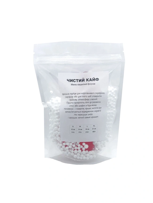 Мыло в форме пениса Чистий Кайф Red size S, крафтовое мыло-член, натуральное фото 4