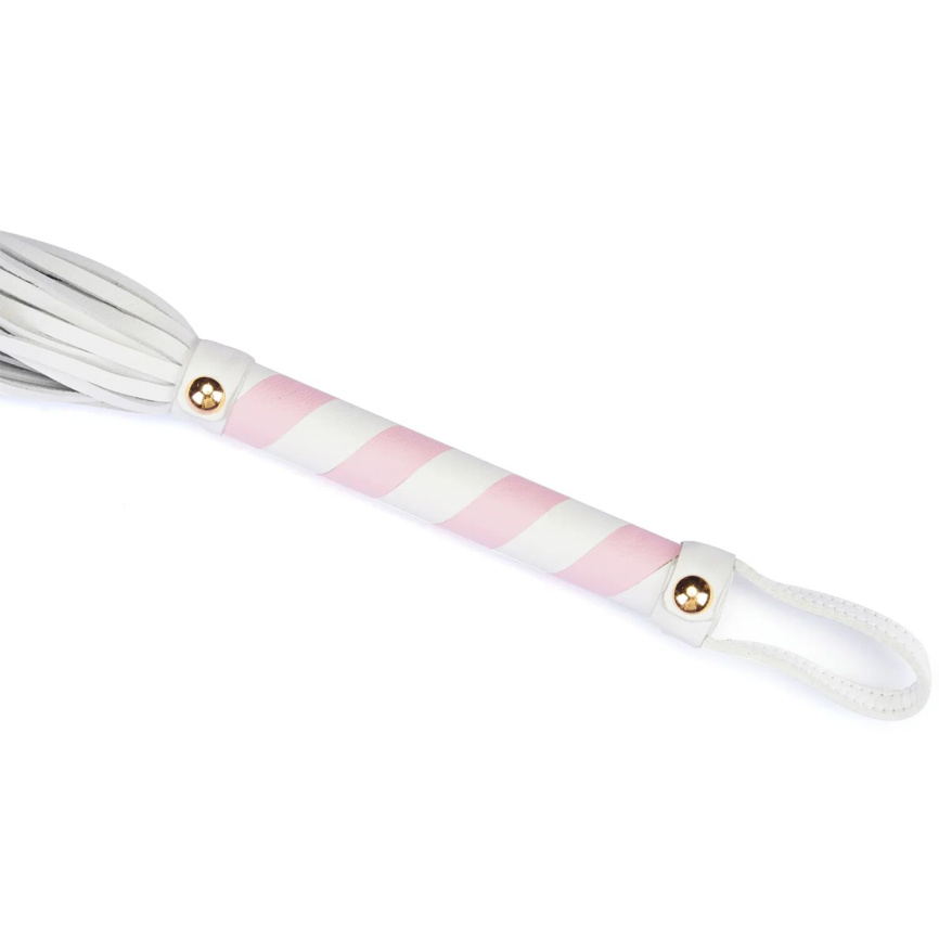 Флогер Liebe Seele White & Pink Leather Flogger фото 3