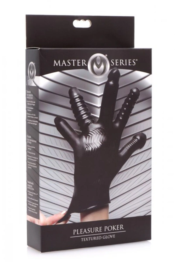 Перчатка с разными текстурами Master Series Pleasure Poker Textured Glove фото 5