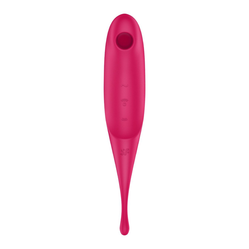 Вібратор для клітора з вакуумною стимуляцією Satisfyer Twirling Pro Red фото 3