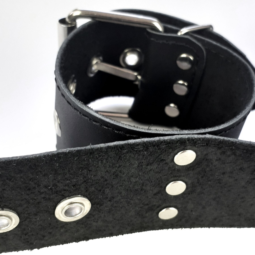 Нашийник з наручниками із натуральної шкіри Art of Sex - Bondage Collar with Handcuffs фото 7