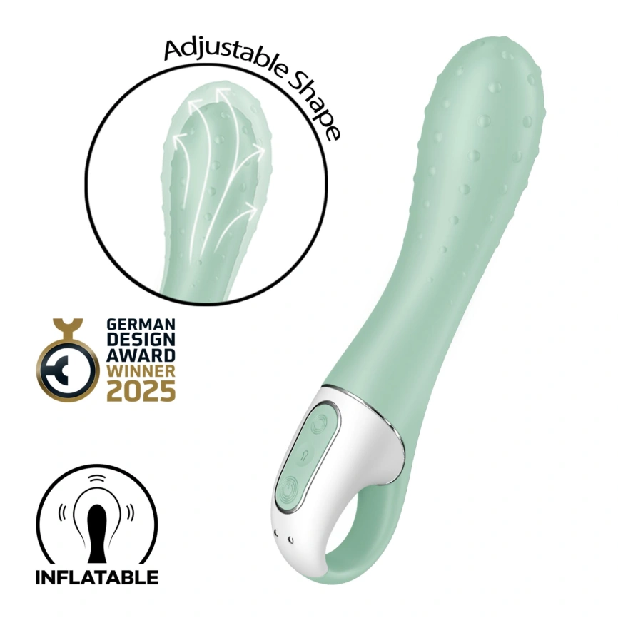 Вибратор точки G Satisfyer Air Pump Vibrator 3, надувается, 12 режимов вибрации фото 1